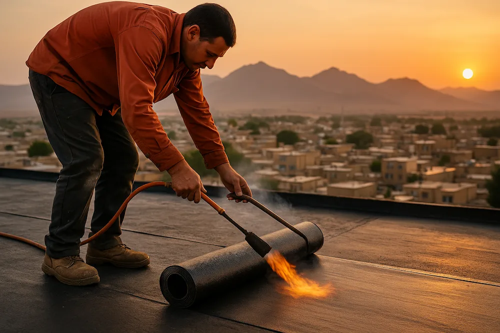 صفر تا صد نصب ایزوگام در دلفان