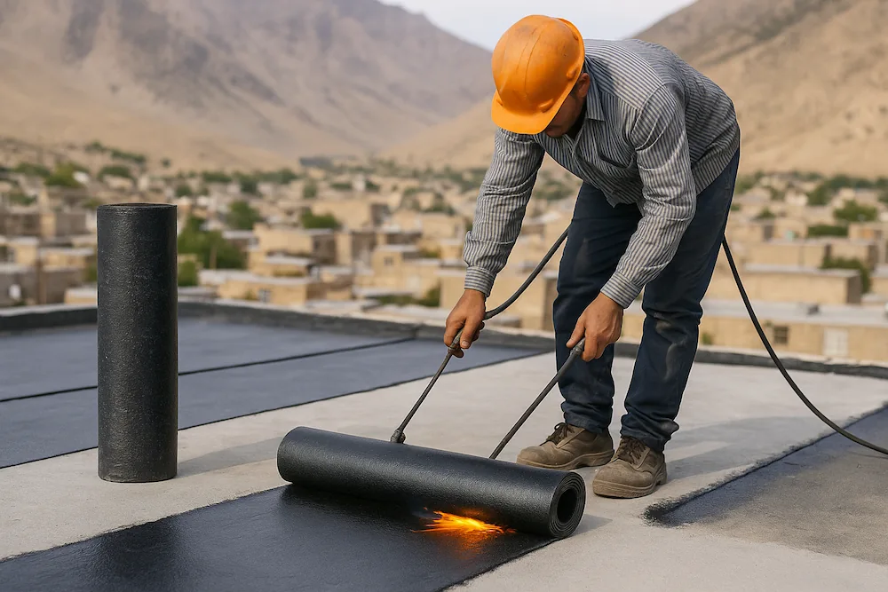 مراحل اجرایی و نصب ایزوگام در دره شهر