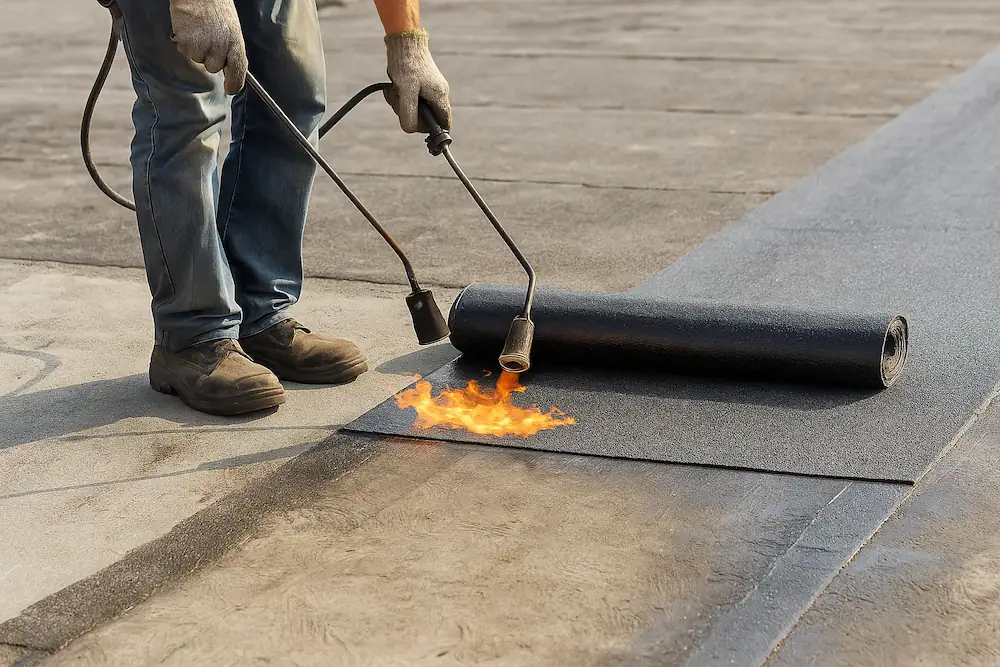 اماده سازی قبل از نصب ایزوگام در بوئین زهرا