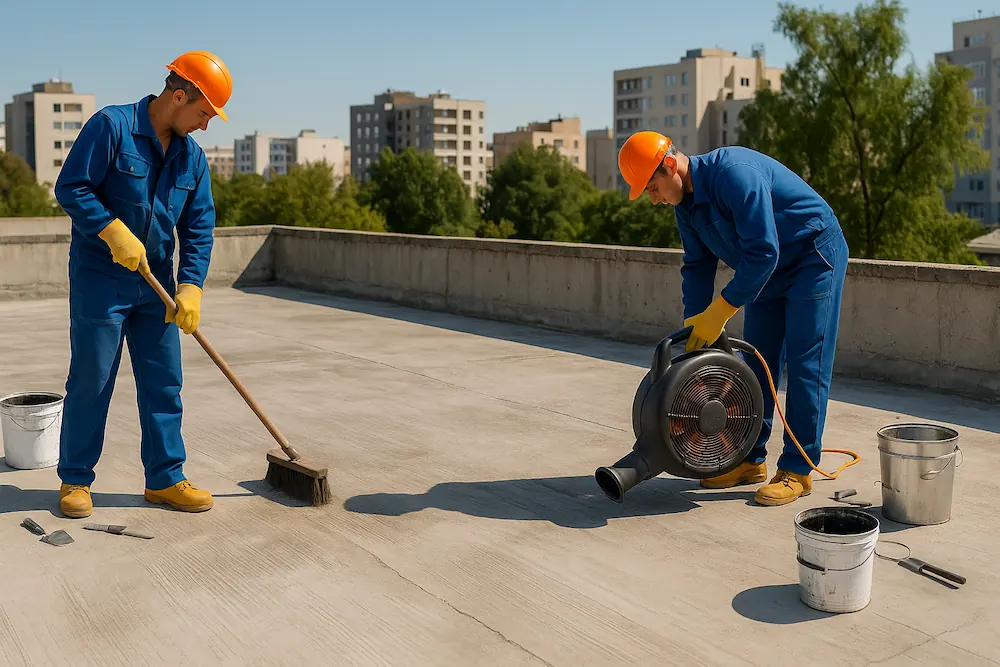 مراحل قبل از نصب ایزوگام در البرز