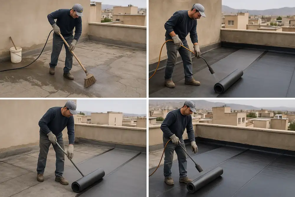 مراحل نصب حرفه ایی ایزوگام