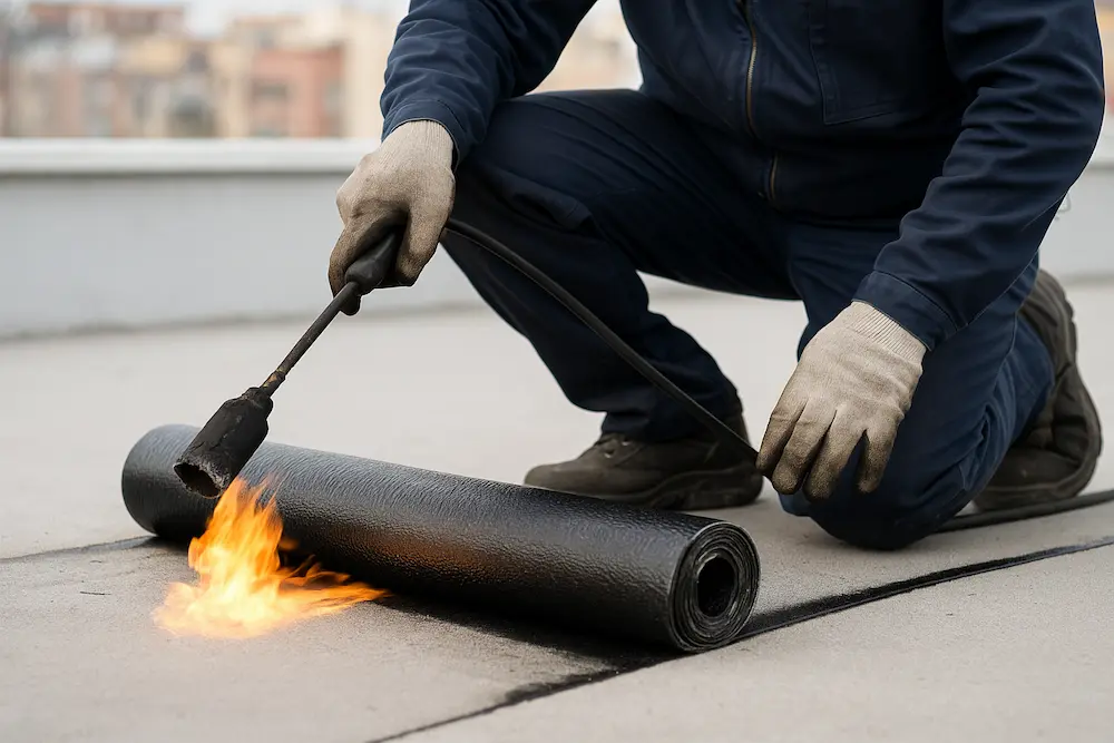 تصویر نصب ایزوگام توسط نصاب حرفه ای