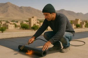 تصویر نصب ایزوگام در خوانسار