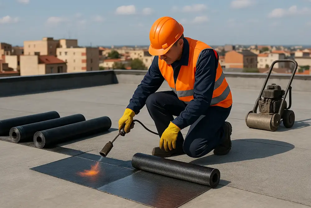 تصویر نصب ایزوگام در قرچک