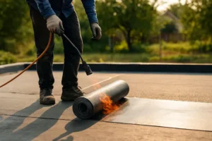 تصویر نصب ایزوگام در چهار باغ