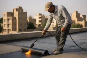 تصویر نصب ایزوگام در فلاورجان