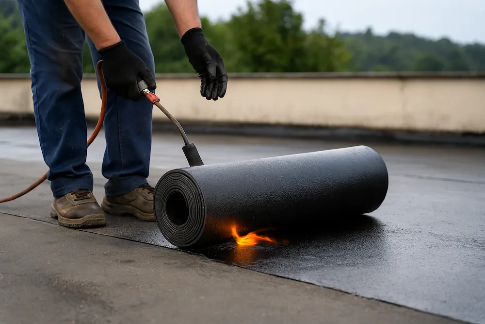 جلوگیری از نشت اب به خانه با نصب ایزوگام در جویبار