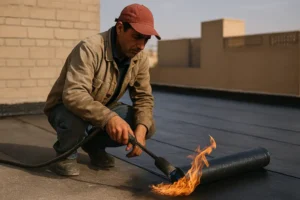 تصویر نصب ایزوگام در لنجان