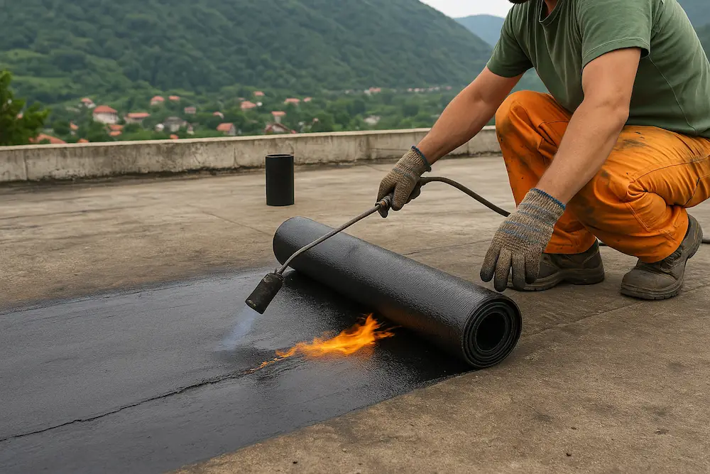 تصویر نصب ایزوگام در رودبار