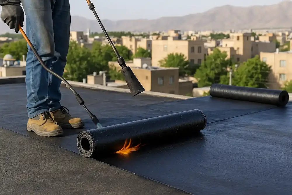 تصویر نصب ایزوگام در شهریار