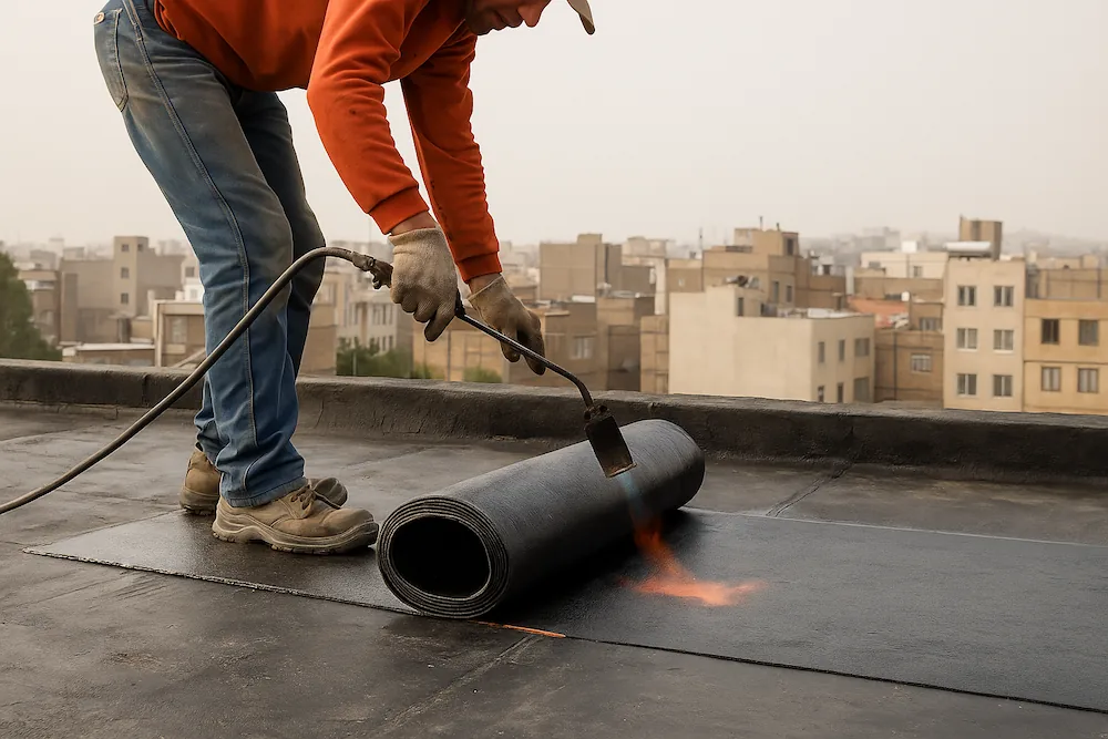 تصویر نصب ایزوگام در شهریار