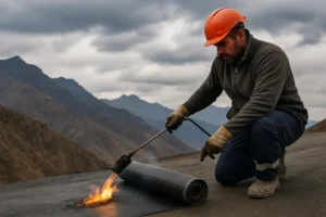 تصویر نصب ایزوگام در تنکمان