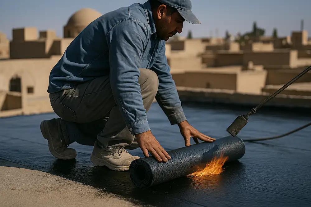 نصب ایزوگام ویژه آب بندی