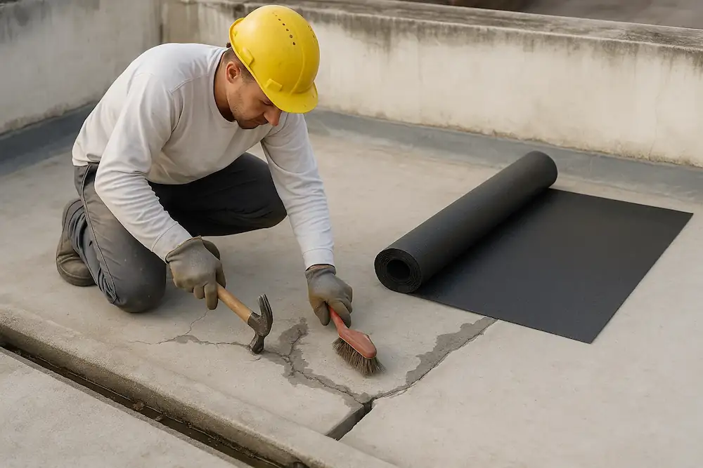 ترمیم طح زیر ایزوگام