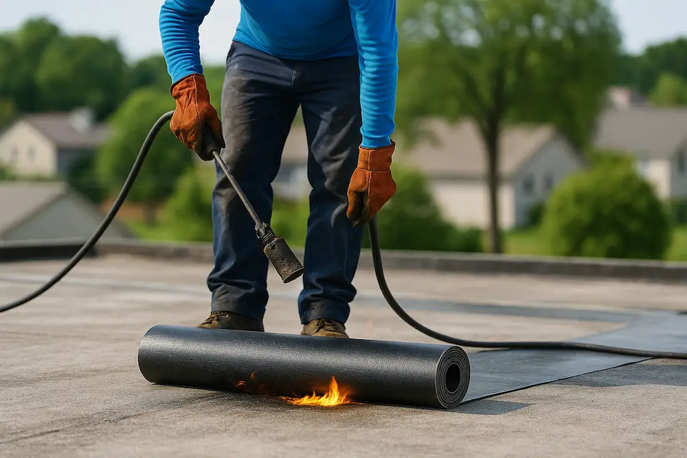 نصاب آسفالت پشت بام