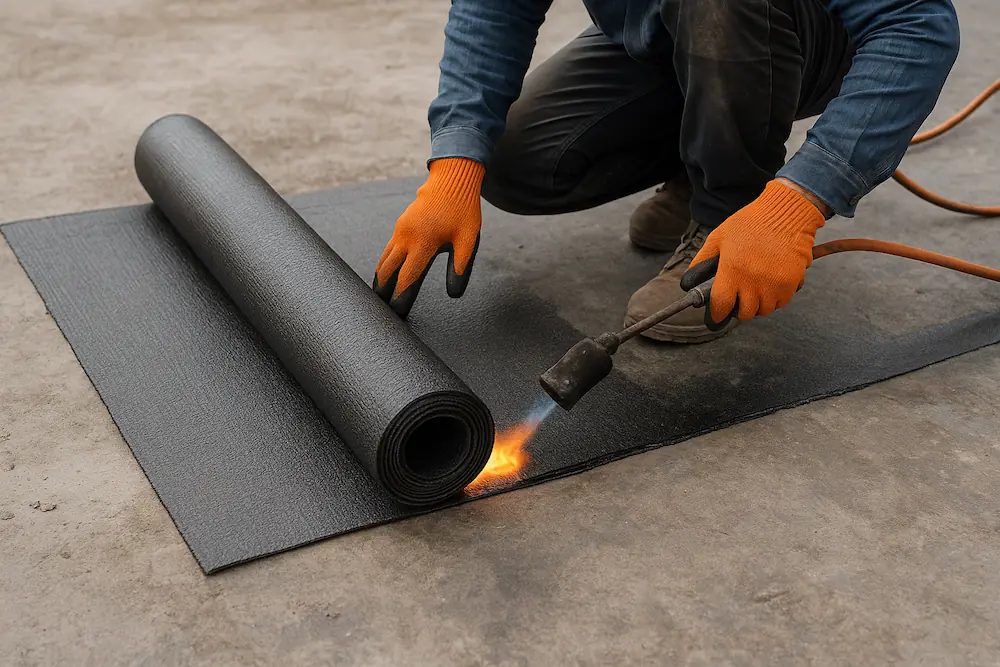 تصویر نصب ایزوگام در کنگاور