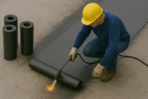 تصویر نصب ایزوگام در بانه