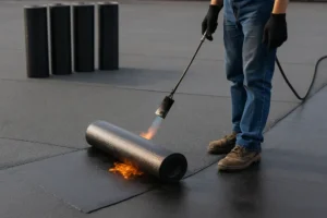 تصویر نصب ایزوگام در صحنه