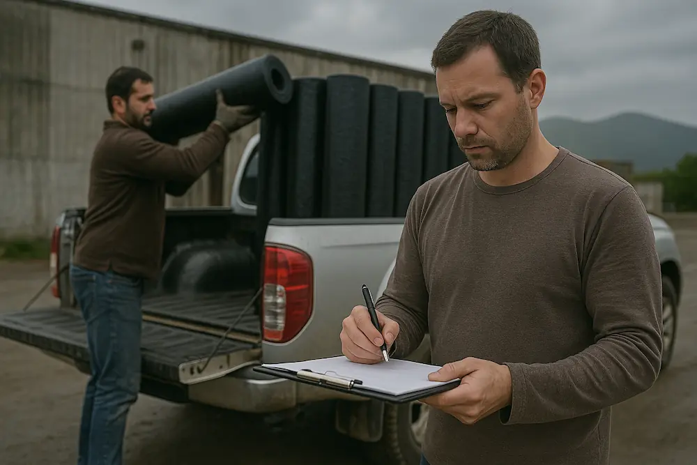 تصویر نصب ایزوگام در ثلاث بابا جانی