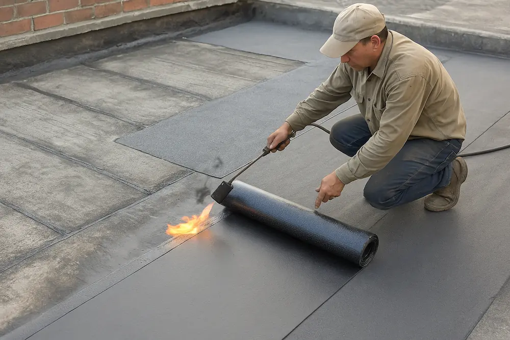 تصویر نصب ایزوگام در تازه کند